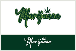 Hand Written marijuana logo design, a Branding & Logo Template by Atlantis X Nurman Arbai