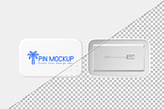 Rectangle Badge Pin Mockup PSD, a Merchandise Mockup by graphypix (Thumbnail 3 of 4)
