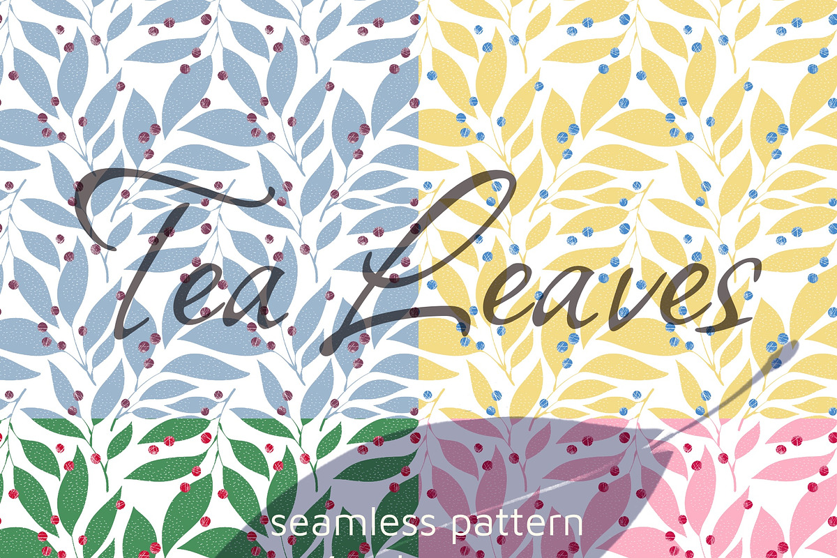 Tea Leaves Floral seamless pattern, a Pattern Graphic by Marta & Livonka (Photo 13 of 13)
