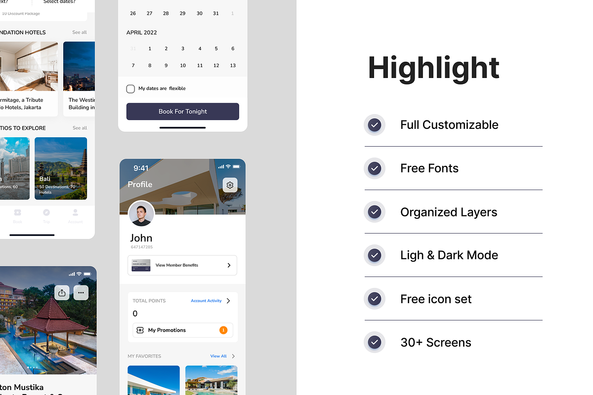MRHotel - Booking Hotel UI KIT, a Device Mockup by Odama (Photo 2 of 5)