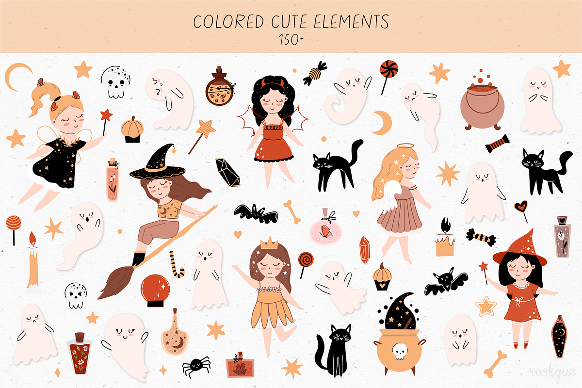 Happy Halloween - Magic Collection, a Seasonal Illustration by roskque (Photo 2 of 9)
