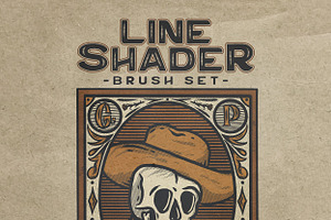 Line Shader Brush Set Procreate