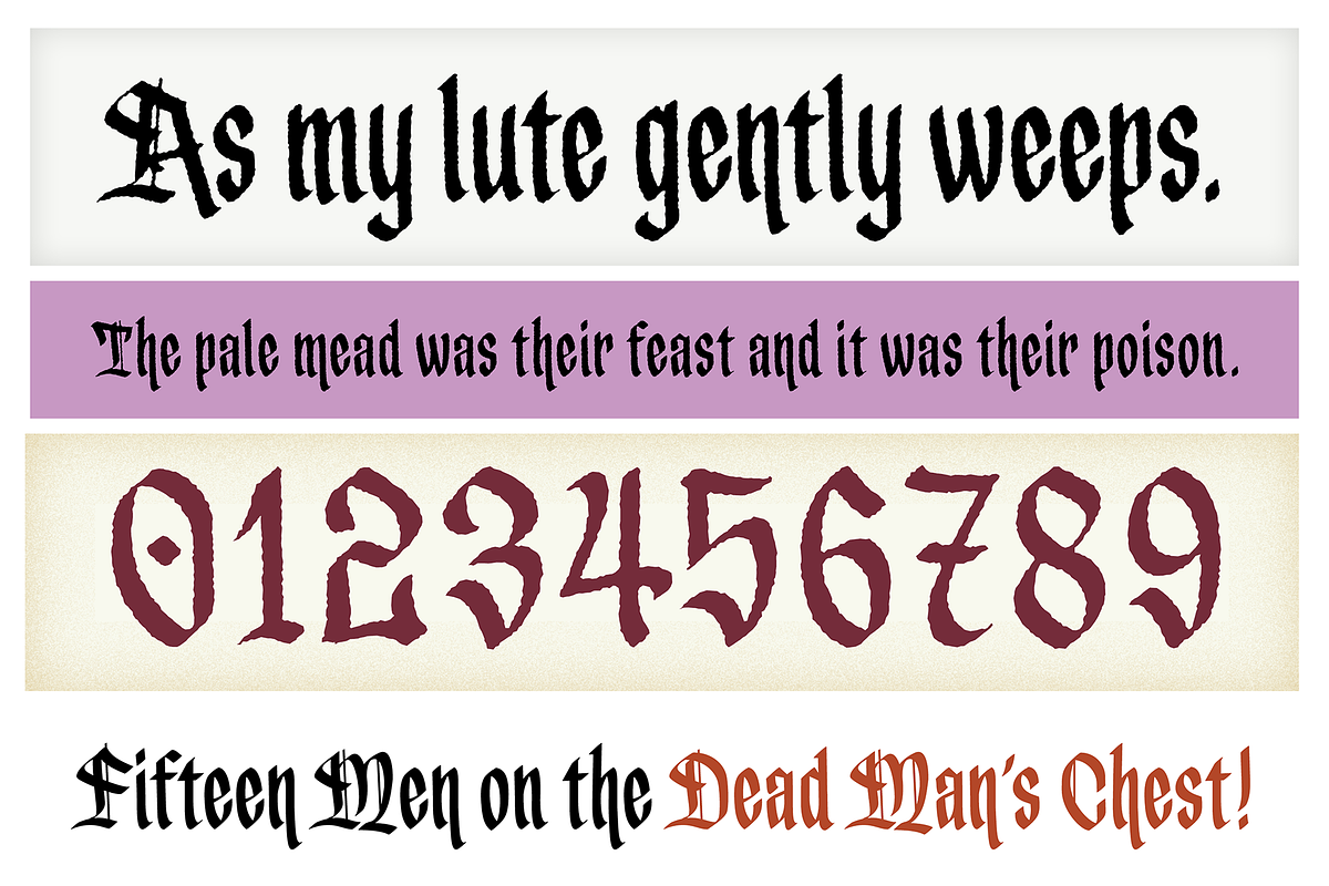 Hobgoblin - fantasy font, a Blackletter Font by SelfBuild Type (Photo 5 of 8)