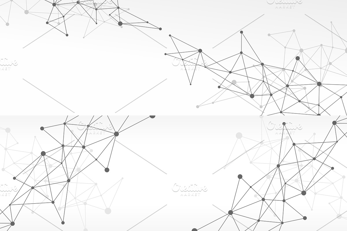 8 Blockchain Backgrounds Set 4, a Texture Graphic by karetniy (Photo 3 of 5)
