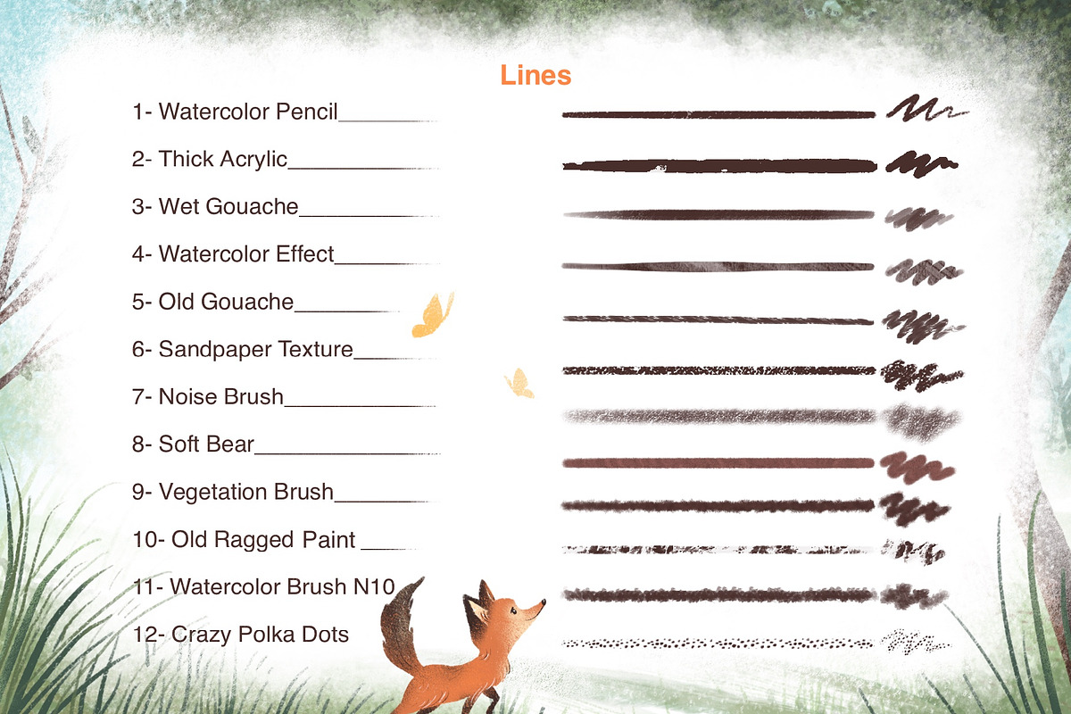 Texture brushes for Procreate, a Brush Add-On by Maria Summer (Photo 3 of 7)