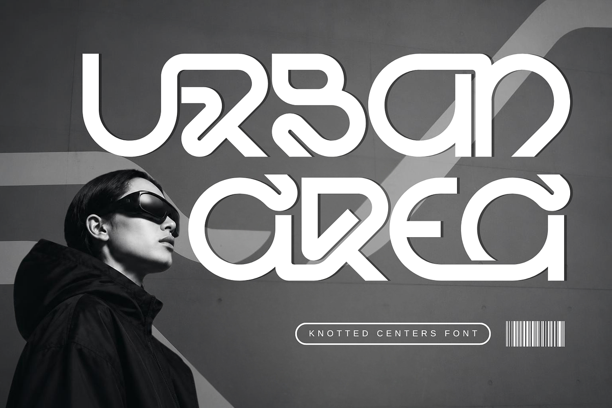 Knotted Centers - Geometric Font, a Sans Serif Font by 177Studio (Photo 2 of 8)