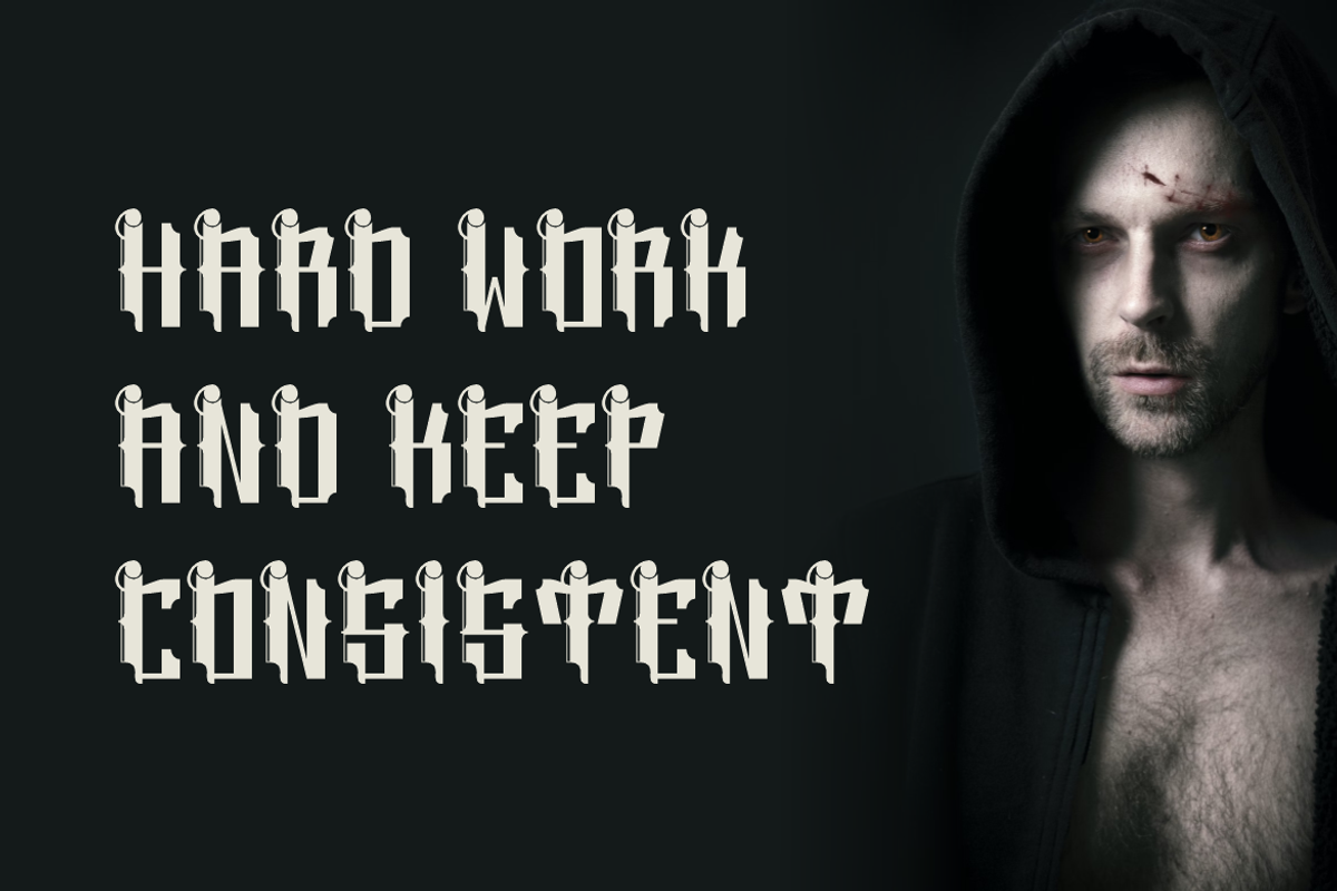Magical Sains - Blackletter Font, a Blackletter Font by QR Design Studio (Photo 4 of 7)