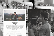 Minimal Wedding Invite Set, a Flyer Template by Minva Themes (Thumbnail 4 of 5)