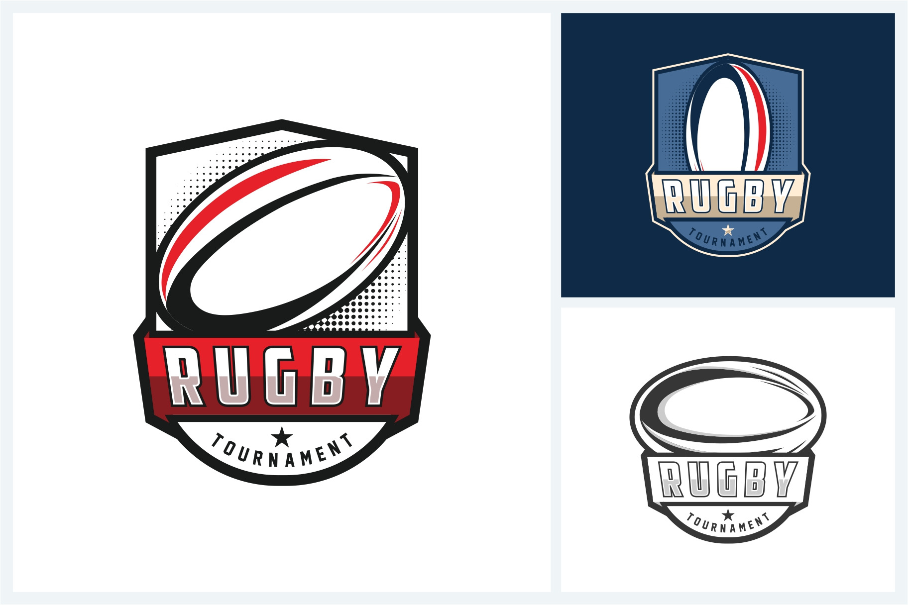 Rugby logo sport design template, a Branding & Logo Template by jundio ...