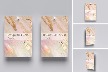 Hanging Gift Card Mockup