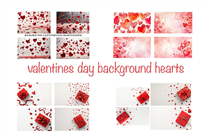 Valentines Day Background Hearts, a Background Graphic by VetalStock