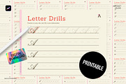 Calligraphy Workbook for Procreate, a Brush Add-On by Spasibenko Art (Thumbnail 2 of 5)