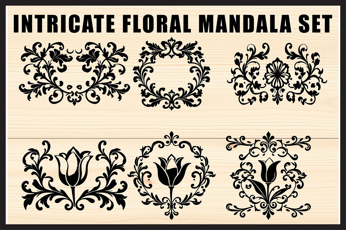 Elegant Mandala Cut File Set, an Object Graphic by Gfx_Store (Photo 1 of 7)