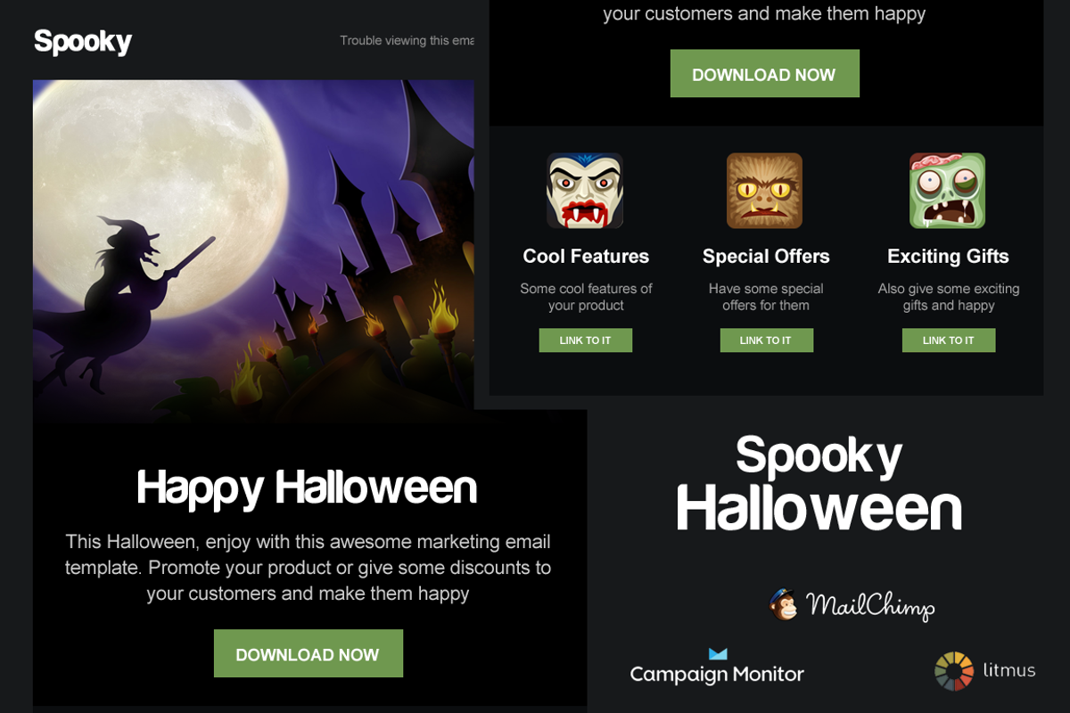 Spooky - Halloween Email Template, an Email Template by Surjith SM (Photo 1 of 2)