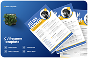Modern CV Resume Graphic Designer, a Resume Template by Annora Studio (Thumbnail 1 of 5)