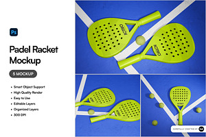Padel Racket Mockup, a Merchandise Mockup by SLAB! Design