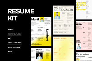 Creative Resume Template, a Resume Template by zroch design