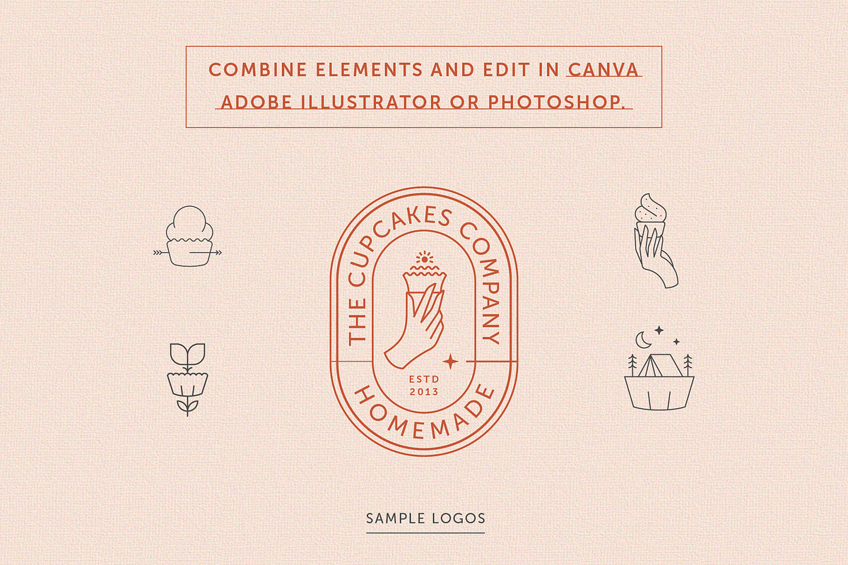 Cupcake Branding Kit, a Branding & Logo Template by Refolve Design (Photo 9 of 15)