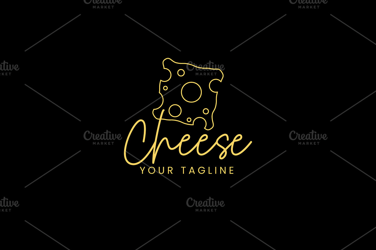 cheese logo vector icon illustration, a Branding & Logo Template by Dyn Studio