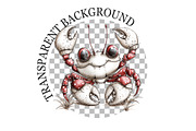 Whimsical Summer Crab Clipart, an Illustration by Rose Art (Thumbnail 5 of 6)