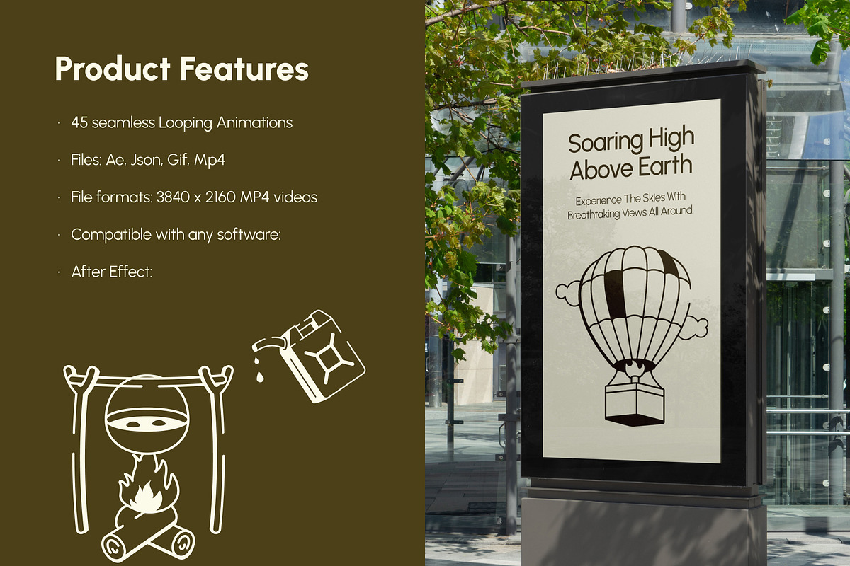 Animated Adventure Drawing, an Outline Icon by Vectors Market (Photo 2 of 5)