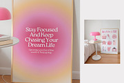 Hot Pink Bedroom Frame Mockup (2x3), a Household Mockup by isjakimockups (Thumbnail 4 of 6)