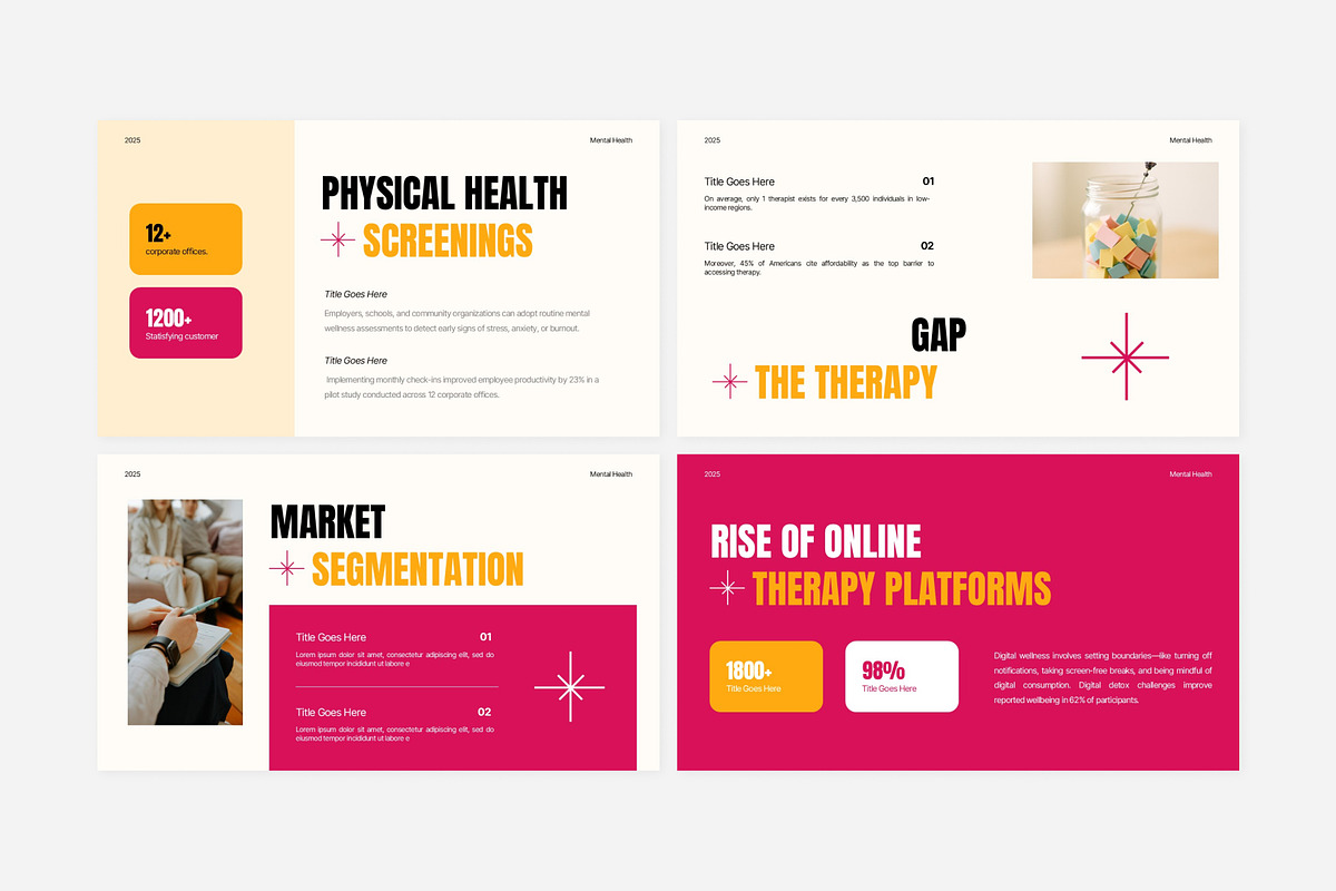 Mental Health Industry PowerPoint, a Presentation Template by Eklip Studio (Photo 4 of 6)