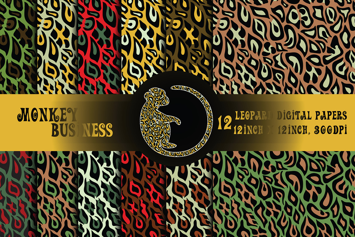 Leopard digital papers,Cheetah print, a Pattern Graphic by Monkey Business (Photo 1 of 2)