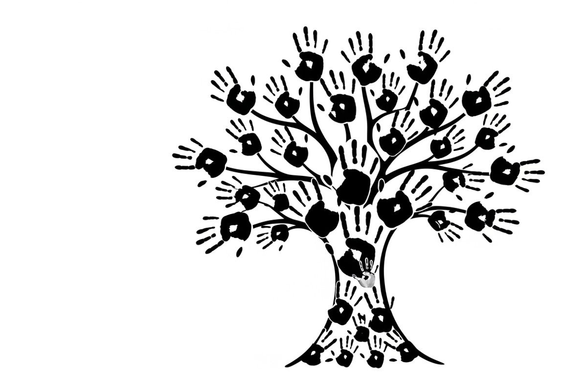 family handprint tree silhouette, an Illustration by Amazin_art (Photo 2 of 29)