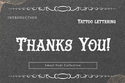 Tattoo lettering, a Blackletter Font by Wow Magic (Thumbnail 3 of 3)