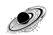 60 Planet Orbit Abstract Silhouette, an Empty State Illustration by Amazin_art (Thumbnail 7 of 35)