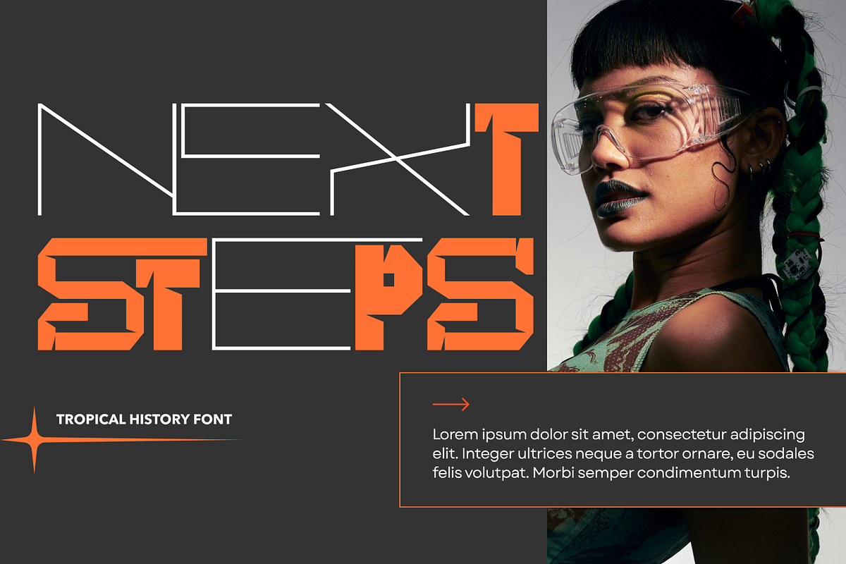Tropical History - Futuristic Font, a Sans Serif Font by 177Studio (Photo 2 of 8)