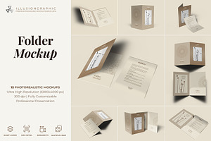 Folder Mockup - 12 Views
