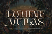 Lumine Vellas - Modern Serif, a Serif Font by LoneArmy (Thumbnail 1 of 12)