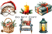 Cozy Christmas Sublimation Clipart, an Illustration by Craft Nest (Thumbnail 8 of 9)
