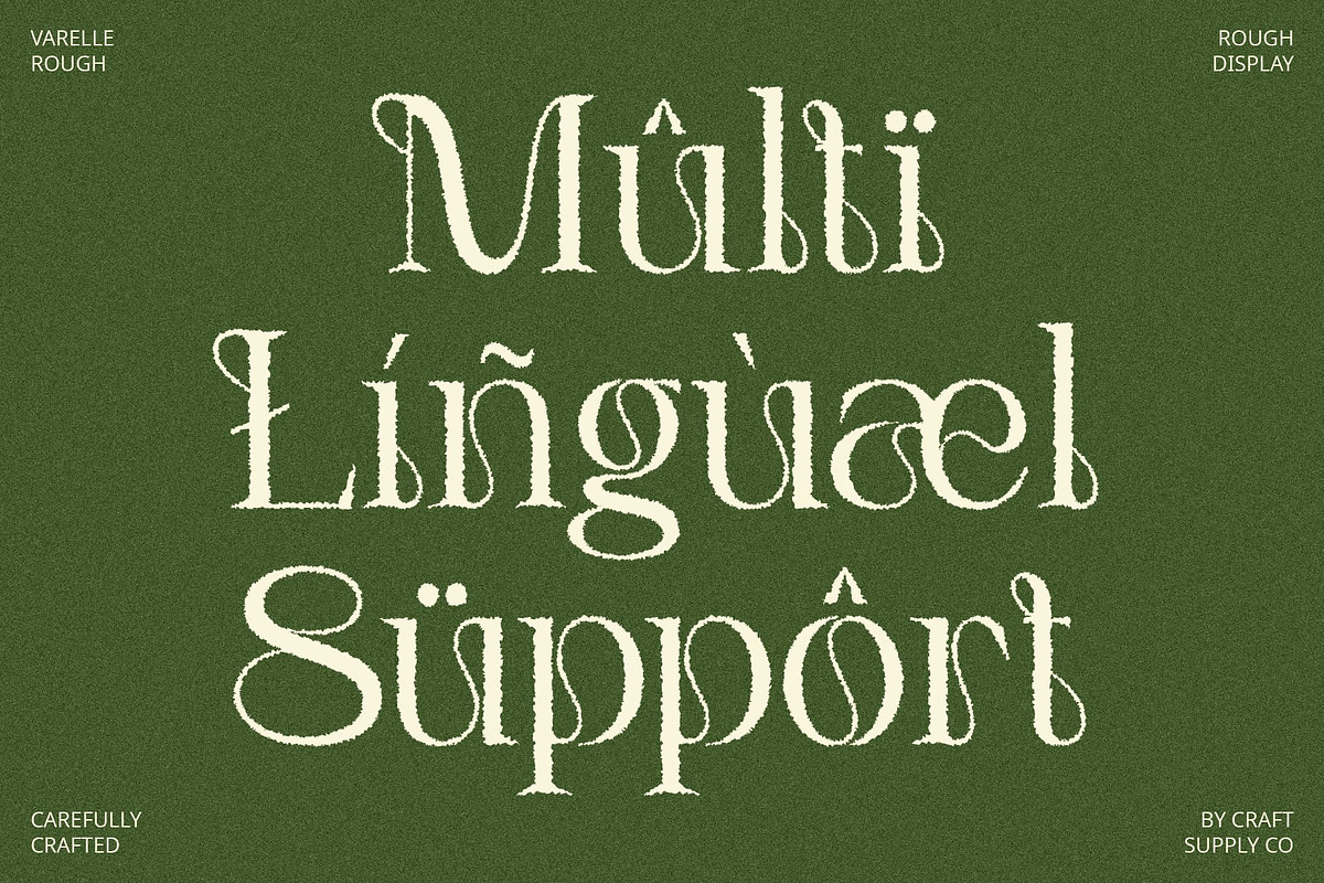 Varelle Rough, a Serif Font by Craft Supply Co. (Photo 5 of 8)