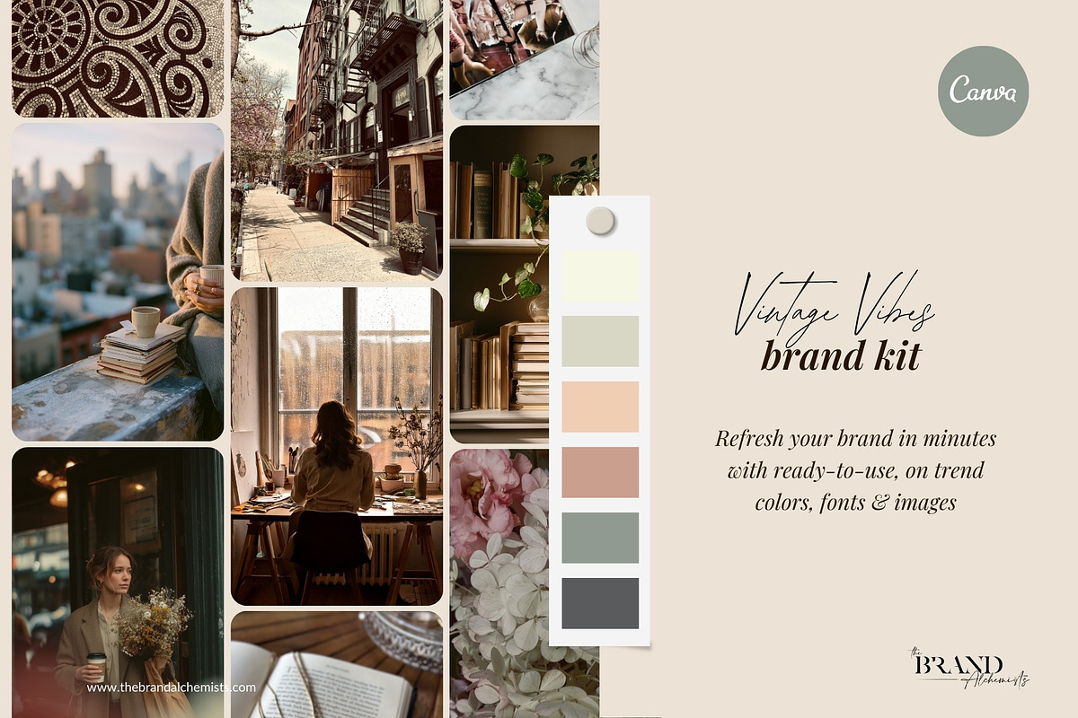 Vintage Vibes Old Money Brand Kit Vol2