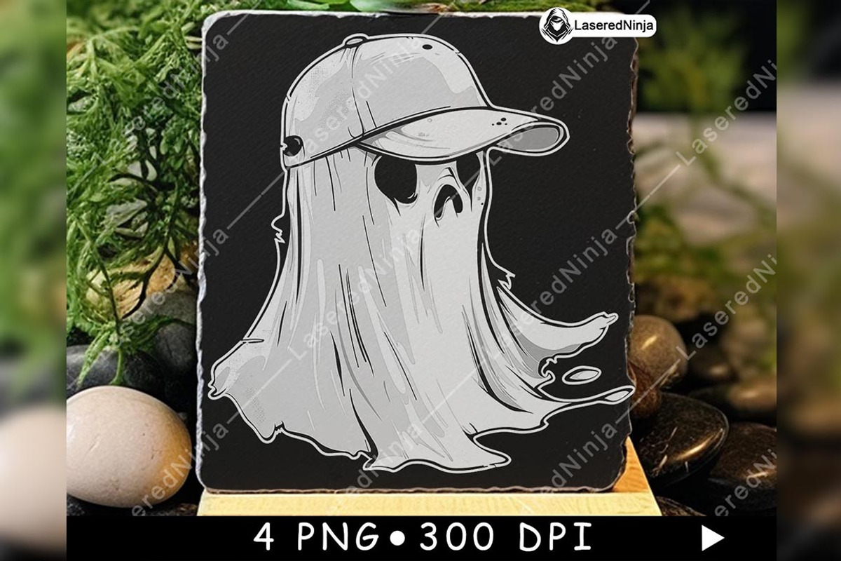 Cartoon Ghost Cute Cap Cheesecloth, a Background Graphic by LaseredNinja (Photo 7 of 7)