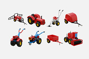 Agriculture Vehicle Equipment 3D, an Object Illustration by graphicook (Thumbnail 3 of 3)