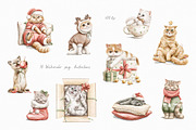 Christmas cats, an Animal Illustration by Mimomy (Thumbnail 3 of 9)