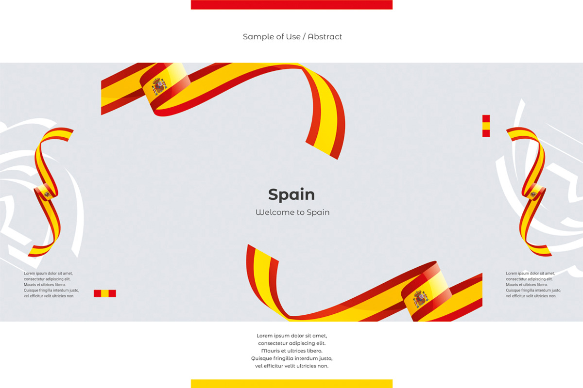 Spain flag ribbon vector, a Templates & Theme by Simbos (Photo 9 of 9)