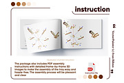 Set of 5 Bird Ornaments - Laser Cut, an Object Graphic by VectorPainter (Thumbnail 21 of 21)