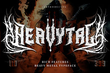 Heavytal - Heavy Metal Font