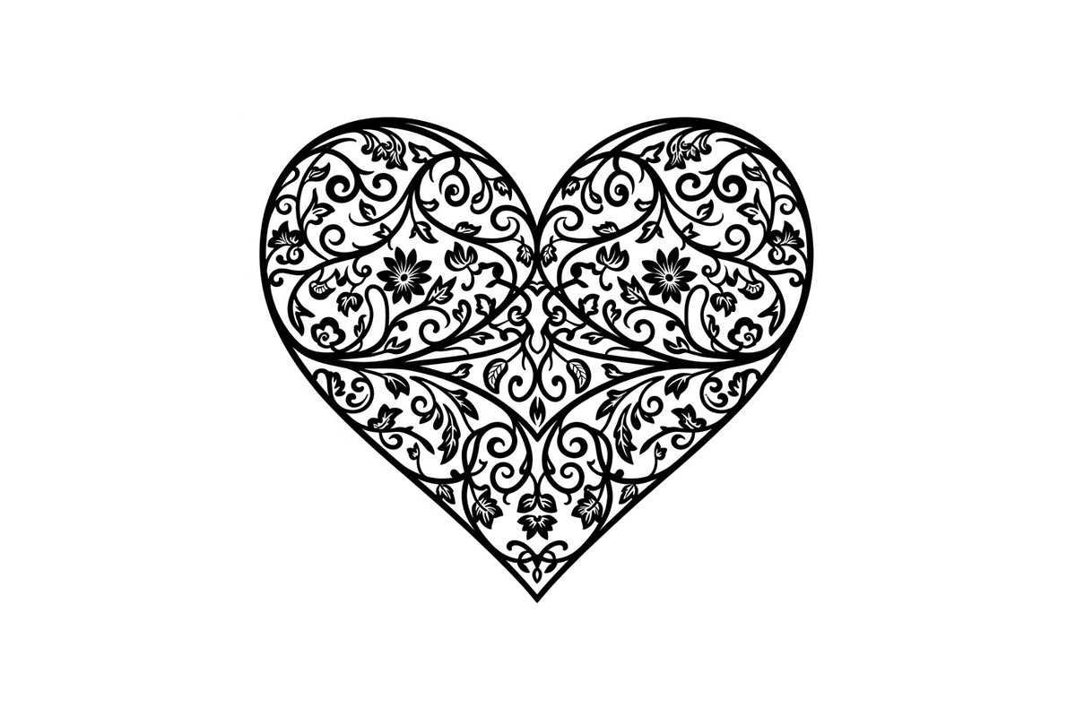 Ornamental Heart Silhouette Bundle, an Illustration by jahid234 (Photo 21 of 31)