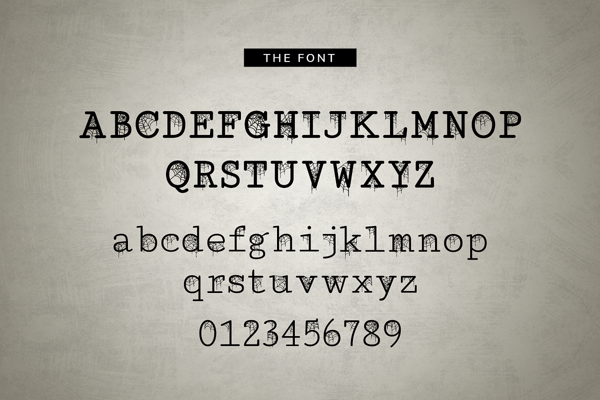 Cobweb Typewriter Font, a Font by OMG IT'S LINDZ (Photo 3 of 5)