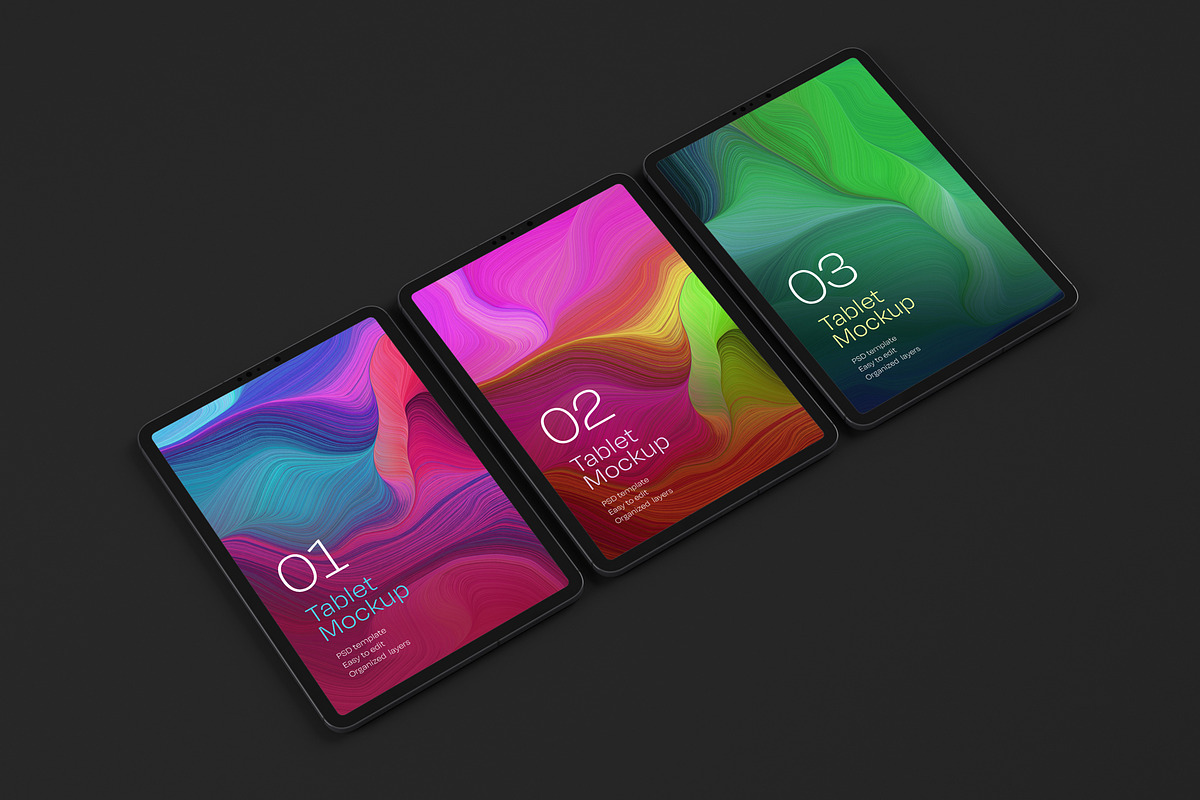 iPad Pro Mockup Set | Tablet Screen, an iPad Mockup by Deeplab (Photo 11 of 19)