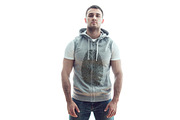 Sleeveless Hoodie Mock-Up, a Hoody Mockup by Freeman Studio (Thumbnail 9 of 17)