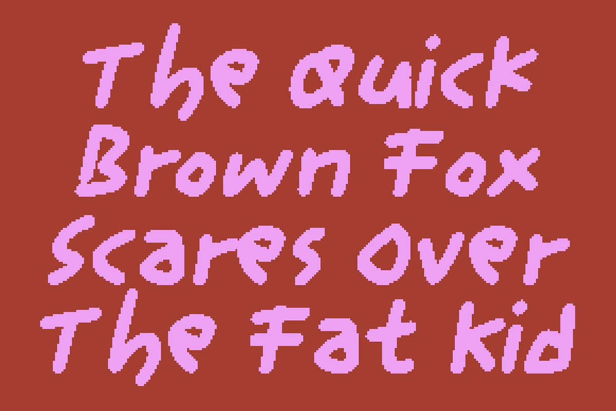 CS Barnaby Pixel, a Handwritten Font by Craft Supply Co. (Photo 4 of 8)