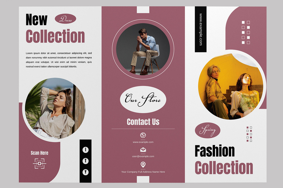 Minimal Trifold Brochure Template, a Brochure Template by MightyDesign (Photo 3 of 7)