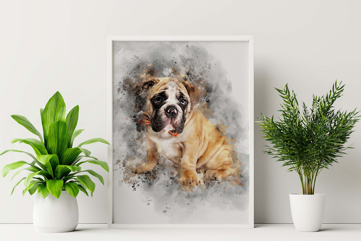 Dog Watercolor Painting, an Action Add-On by MRI STUDIO (Photo 9 of 18)